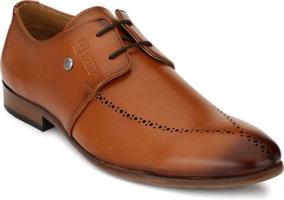 

El Paso El Paso Men's Tan Leather Like Designer Formal Shoes Derby For Men(Tan