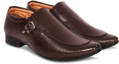 

Ronork fashion Monk Strap For Men(Brown