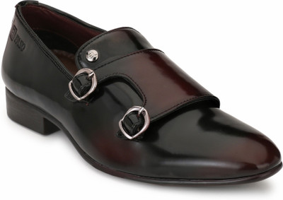 

El Paso El Paso Men's Black Patent Leather Double Monk Formal Shoes Monk Strap For Men(Black