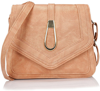 

Abhi Women Brown PU Sling Bag