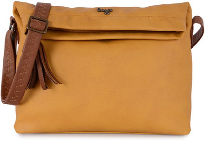 

Baggit Women Casual Yellow PU Sling Bag