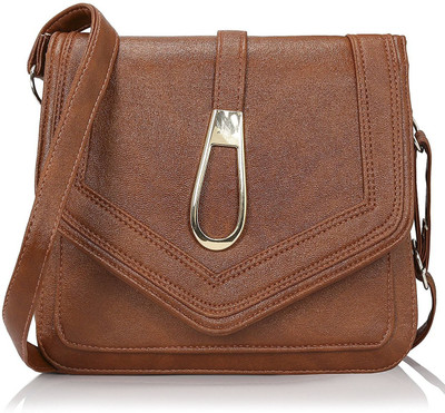 

Abhi Women Pink PU Sling Bag