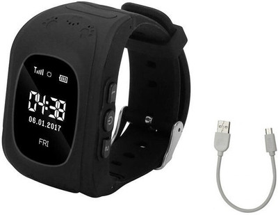 

Benison India ™GPS Tracking Watch for Kids SOS Call, Led Display Smart Phone Watch for Children Black Smartwatch(Black Strap Regular)