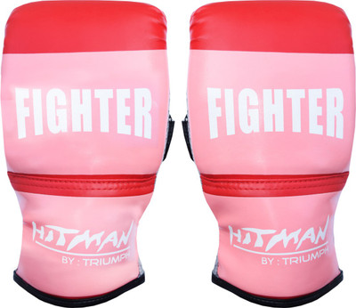 

Hitman Fighter PVC Red Punching, Boxing Gloves (L, Red), Multicolor