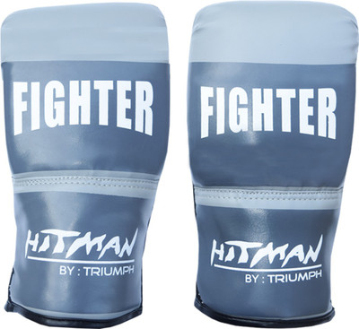 

Hitman Fighter PVC Grey Punching, Sparring & Bag Gloves (L, Grey)