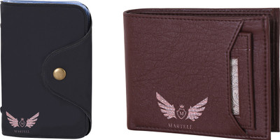 

Martell Men Brown Artificial Leather Wallet(6 Card Slots), Black