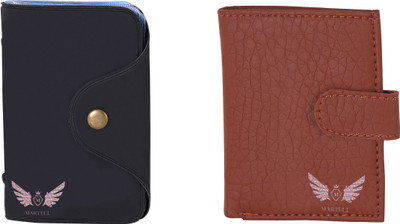 

Martell Men Brown Artificial Leather Wallet(6 Card Slots), Black