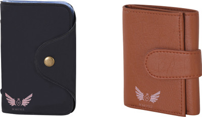 

Martell Men Brown Artificial Leather Wallet(6 Card Slots), Black