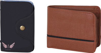 

Martell Men Brown Artificial Leather Wallet(6 Card Slots), Black
