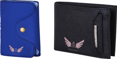 

Martell Men Brown Artificial Leather Wallet(6 Card Slots), Blue