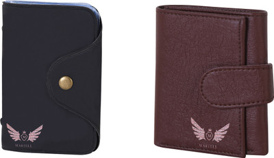 

Martell Men Brown Artificial Leather Wallet(6 Card Slots), Black