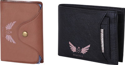 

Martell Men Black Artificial Leather Wallet(6 Card Slots), Brown