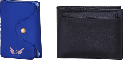 

Martell Men Black Artificial Leather Wallet(6 Card Slots), Blue
