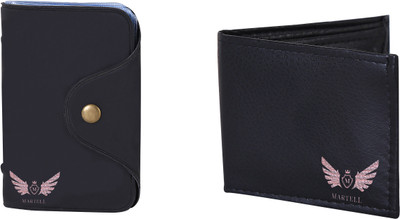 

Martell Men Black Artificial Leather Wallet(6 Card Slots)