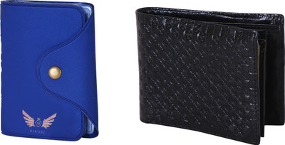 

Martell Men Black Artificial Leather Wallet(6 Card Slots), Blue