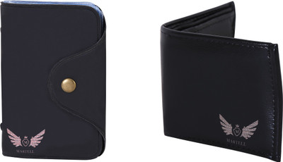 

Martell Men Black Artificial Leather Wallet(6 Card Slots)