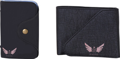 

Martell Men Black Artificial Leather Wallet(6 Card Slots)