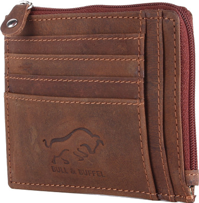 

BULL & BUFFEL Men Brown Genuine Leather Wallet(12 Card Slots), Brown -05