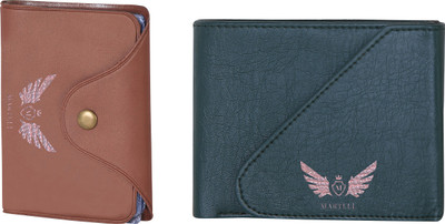 

Martell Men Green Artificial Leather Wallet(6 Card Slots), Brown