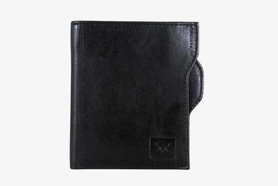 

Bizarre Kraftz Men Black Genuine Leather Wallet(8 Card Slots)