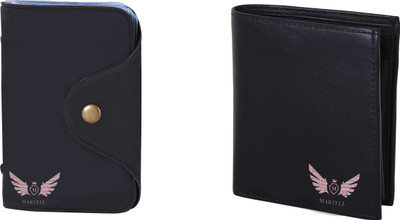 

Martell Men Black Artificial Leather Wallet(6 Card Slots)