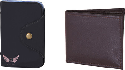 

Martell Men Brown Artificial Leather Wallet(6 Card Slots), Black