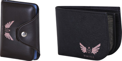 

Martell Men Black Artificial Leather Wallet(6 Card Slots), Brown