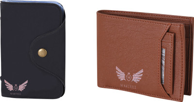 

Martell Men Brown Artificial Leather Wallet(6 Card Slots), Black