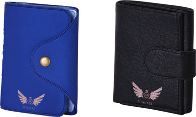 

Martell Men Black Artificial Leather Wallet(6 Card Slots), Blue