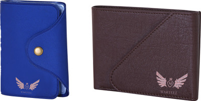 

Martell Men Brown Artificial Leather Wallet(6 Card Slots), Blue