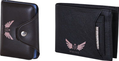 

Martell Men Black Artificial Leather Wallet(6 Card Slots), Brown