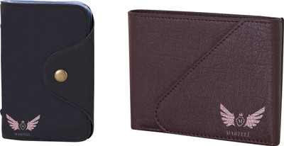 

Martell Men Brown Artificial Leather Wallet(6 Card Slots), Black