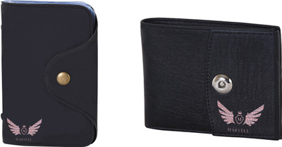 

Martell Men Black Artificial Leather Wallet(6 Card Slots)