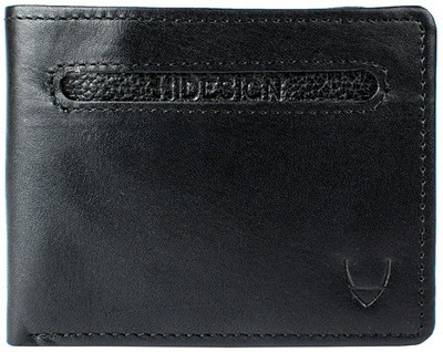 

Hidesign Men Black Genuine Leather Wallet(7 Card Slots)