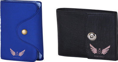 

Martell Men Black Artificial Leather Wallet(6 Card Slots), Blue