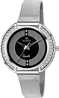 Aurex AWESOME BLACK DIAL GIRL'S Analog Watch  - For Women