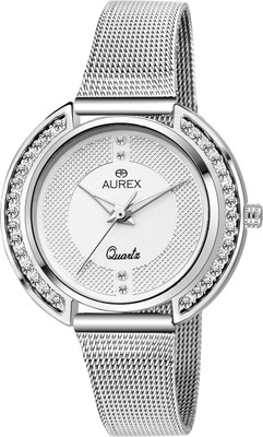 Aurex AWESOME WHITE DIAL GIRL'S Analog Watch  - For Women