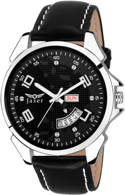 

Jaxer JXRM2108 Black Day And Date Watch - For Men