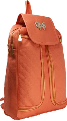 

TYPIFY School College Office Casual Girls Backpack 14 L Backpack(Orange), Peach