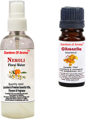 

Gardens Of Aroma Neroli Floral Water And Citronella Essential Oil(110 ml)