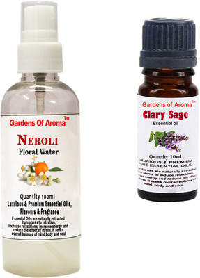 

Gardens Of Aroma Neroli Floral Water And Clary sage Essential Oil(110 ml)