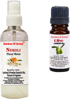 

Gardens Of Aroma Neroli Floral Water And Olive Essential Oil(110 ml)