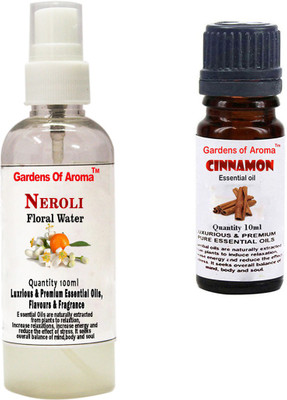 

Gardens Of Aroma Neroli Floral Water And Cinnamon Essential Oil(110 ml)