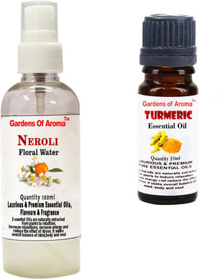 

Gardens Of Aroma Neroli Floral Water And Tumeric Essential Oil(110 ml)