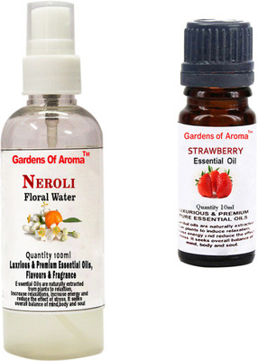 Gardens Of Aroma Neroli Floral Water And Strawberry Essential Oil(110 ml)
