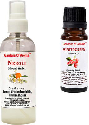 

Gardens Of Aroma Neroli Floral Water And Wintergreen Essential Oil(110 ml)