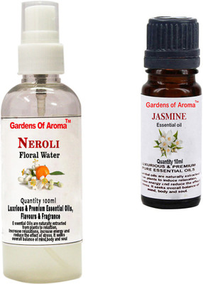 

Gardens Of Aroma Neroli Floral Water And Jasmine Essential Oil(110 ml)