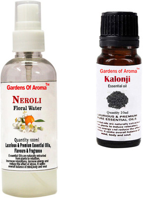 

Gardens Of Aroma Neroli Floral Water And Kalonji Essential Oil(110 ml)