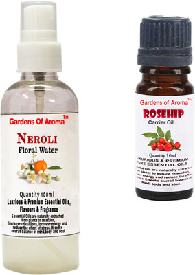 

Gardens Of Aroma Neroli Floral Water And Rosehip Essential Oil(110 ml)