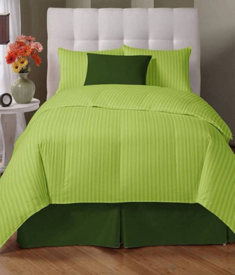 

OM DECOR 180 TC Cotton Double King Printed Bedsheet(Pack of 1, Green)